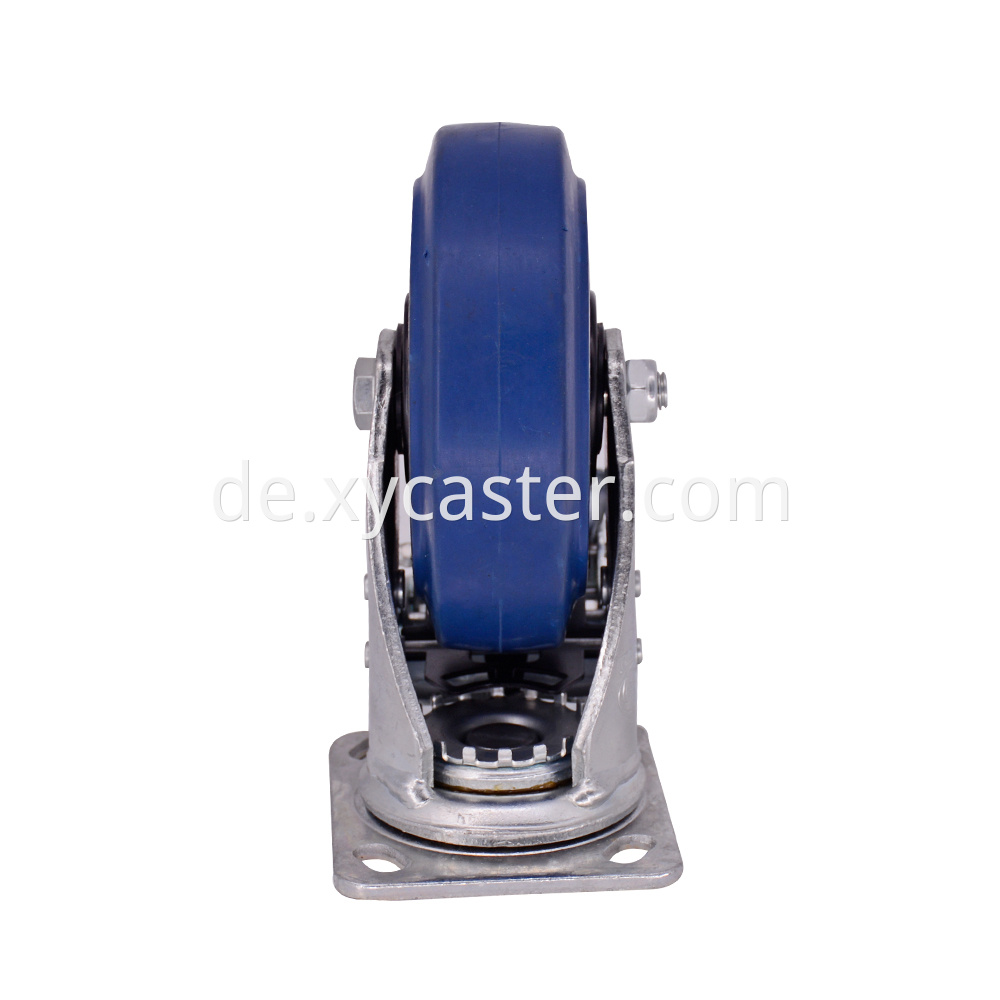 6 Inch Rubber Wheel Caster With Brake